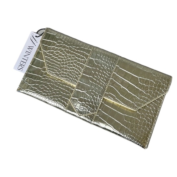 JJ Winters Handbags - JJ Winters Nikki Metallic Clutch